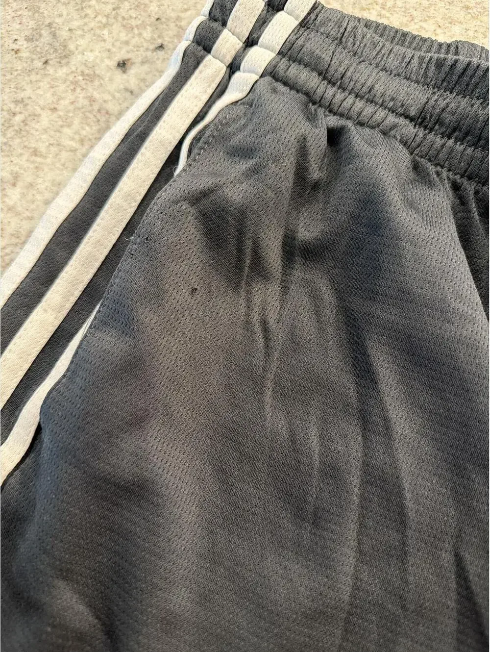 Adidas Boys Medium Black and Yellow Athletic Shorts